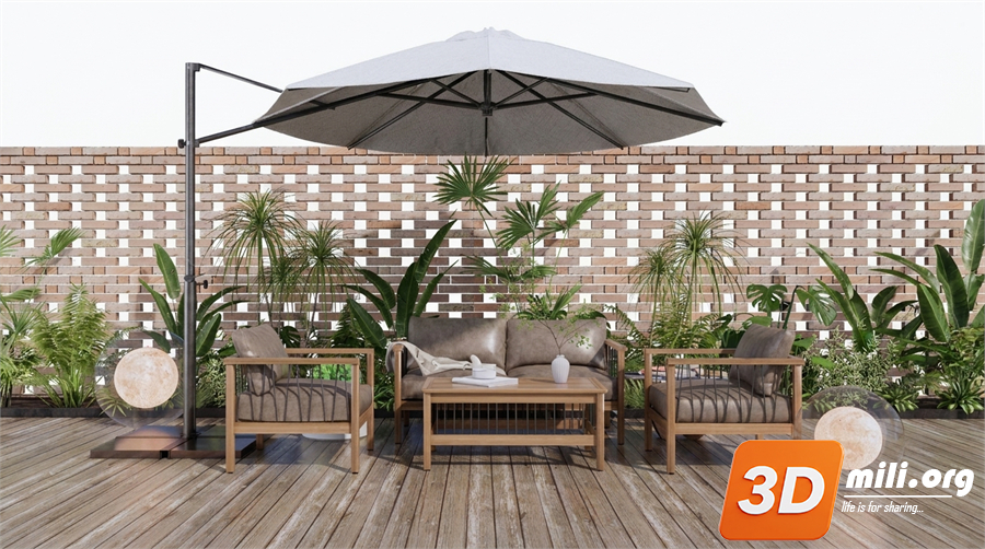 Outdoor Sofa Skp Files